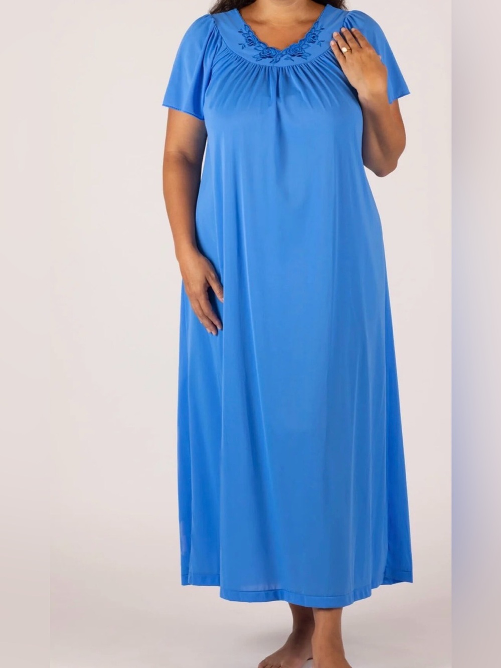 Miss Elaine women exclusive for Dillards in blue size 3X